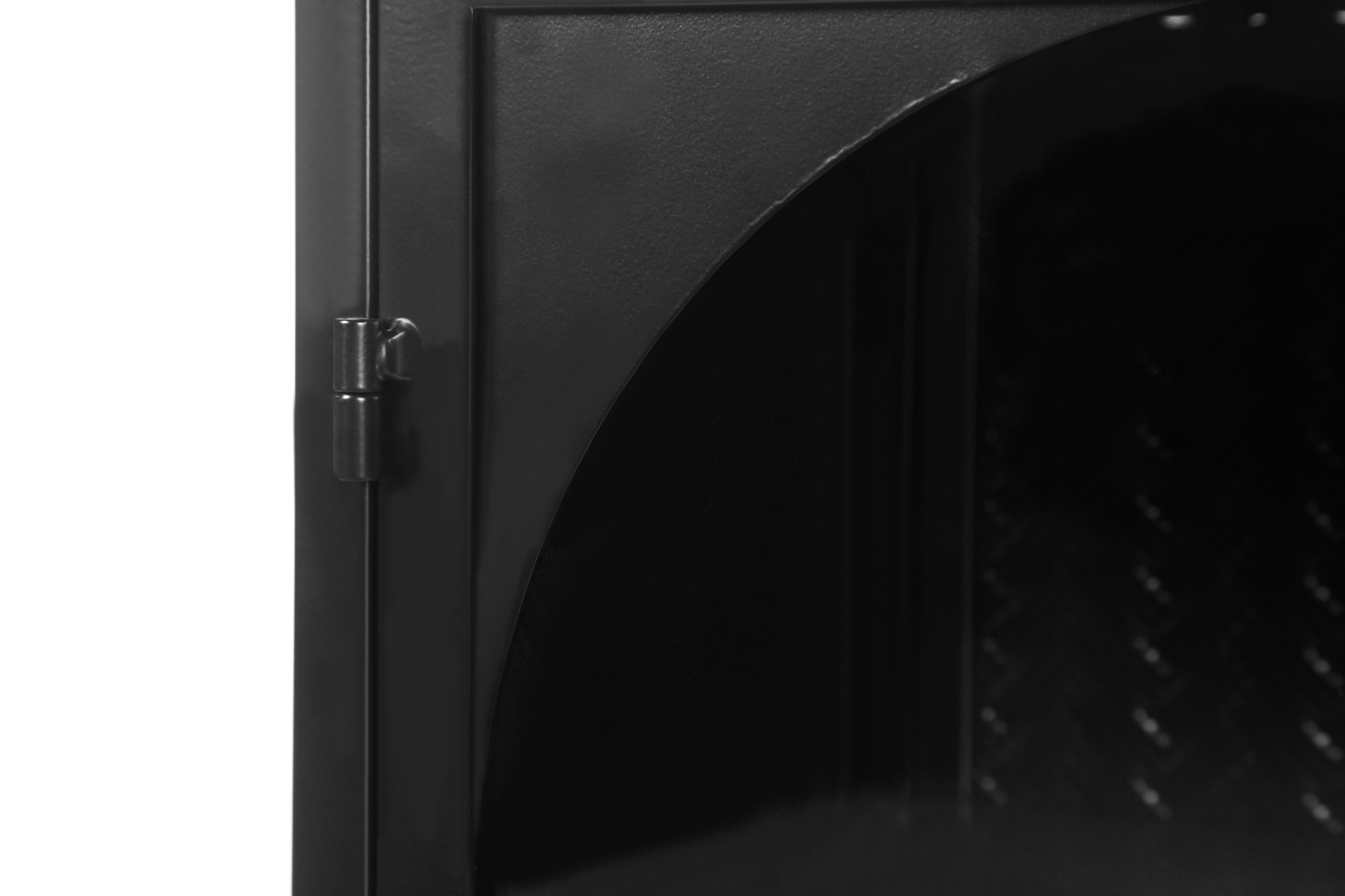 HAOYYE 27.56"Glass Doors Modern Two-door Wall Cabinet with Featuring Three-tier Storage for Entryway Living Room Bathroom Dining Room,Wall Cabinet with Characteristic Woven Pattern,Black Sturdy Space-Saving