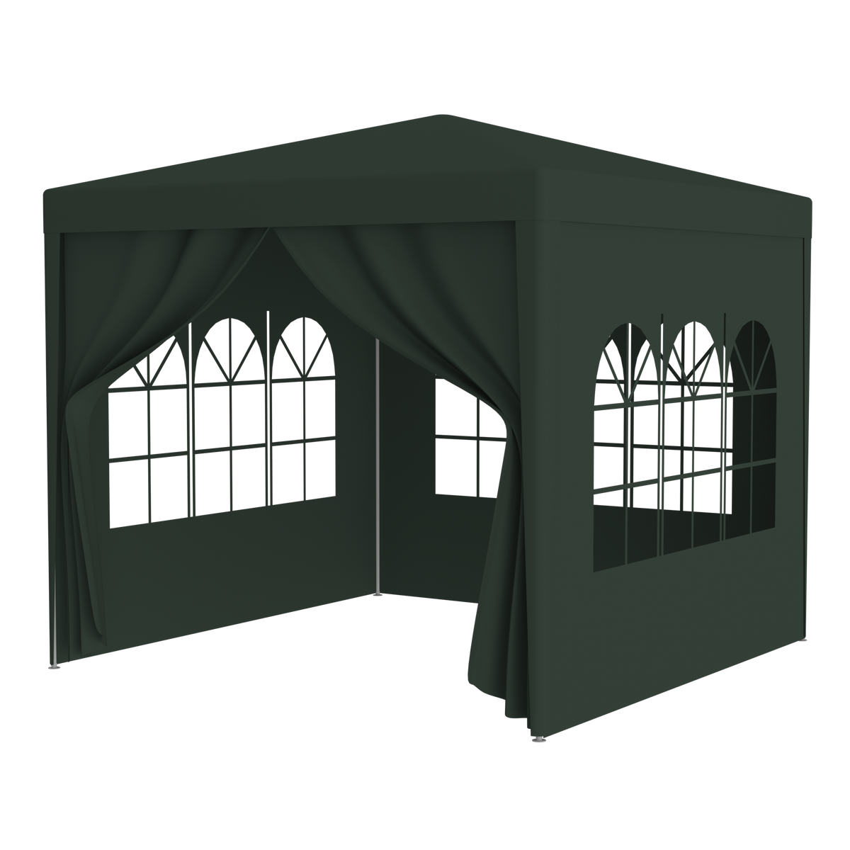 HAOYYE 10x10ft Party Tent Outdoor Heavy Duty Canopy with 4 Removable Sidewalls Green Waterproof Event Gazebo for Wedding Backyard Patio Garden Camping Market Shelter Sun Shade Portable Pop Up Pavilion