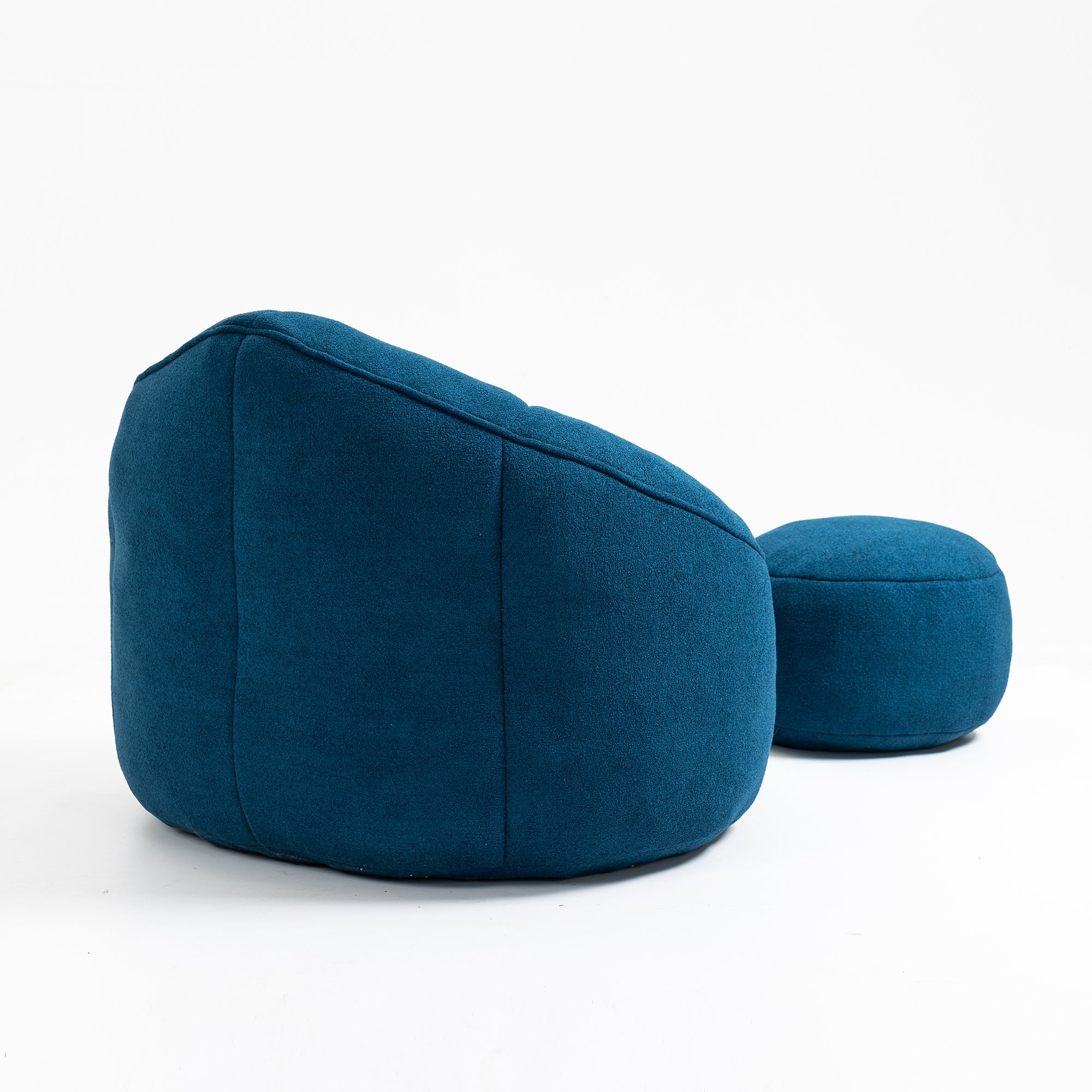 HAOYYE Bedding Bean Bag Sofa Chair High Pressure Foam Bean Bag Chair Adult Material with Padded Foam Padding Compressed Bean Bag With Footrest Sturdy Space-Saving Heavy Duty Modern Design Adults