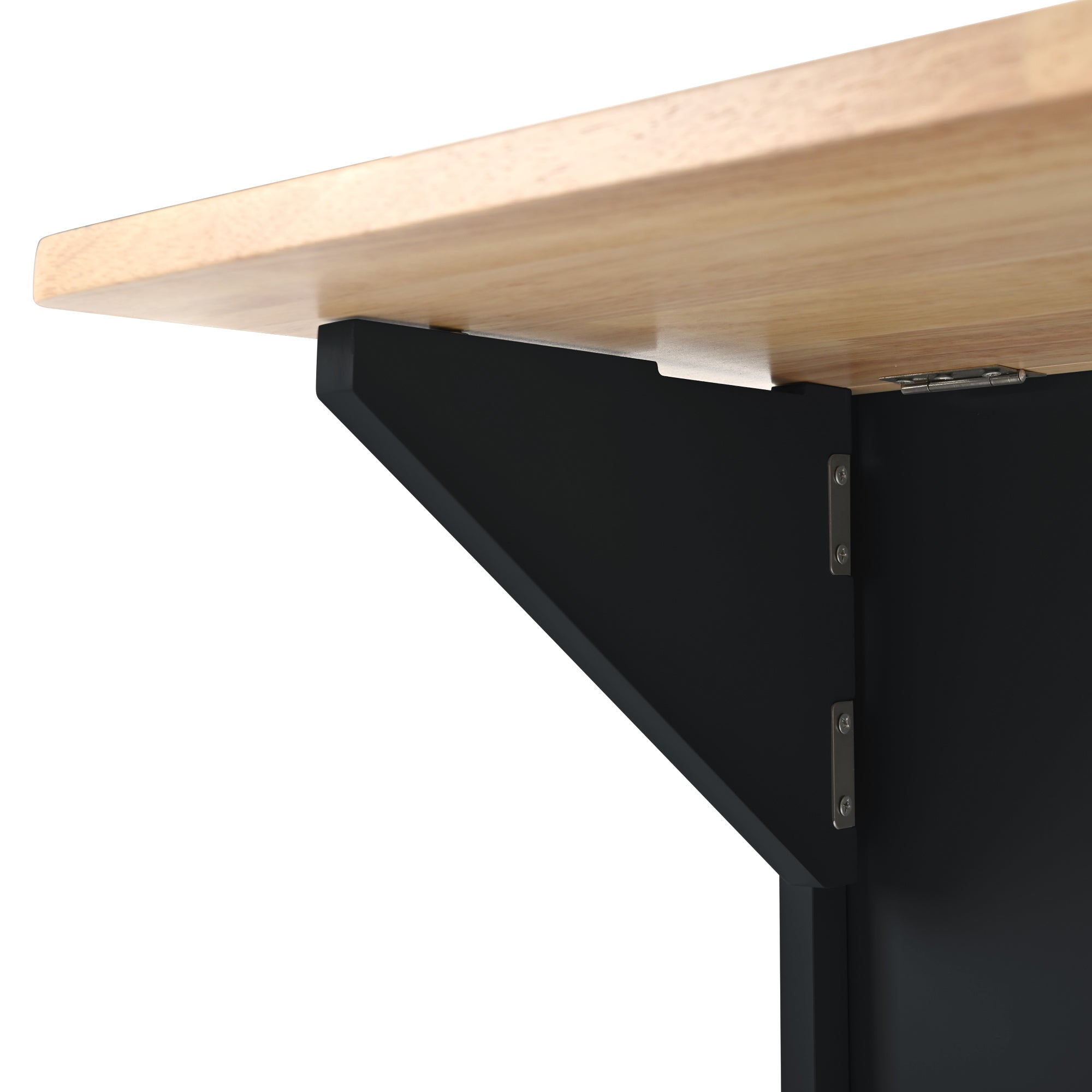 HAOYYE Kitchen Island with Power Outlet, Drop Leaf, Rubber Wood Top, Wine Rack, and Adjustable Storage. Black Kitchen Storage Island on Wheels, Ideal for Home, Kitchen, and Dining Room