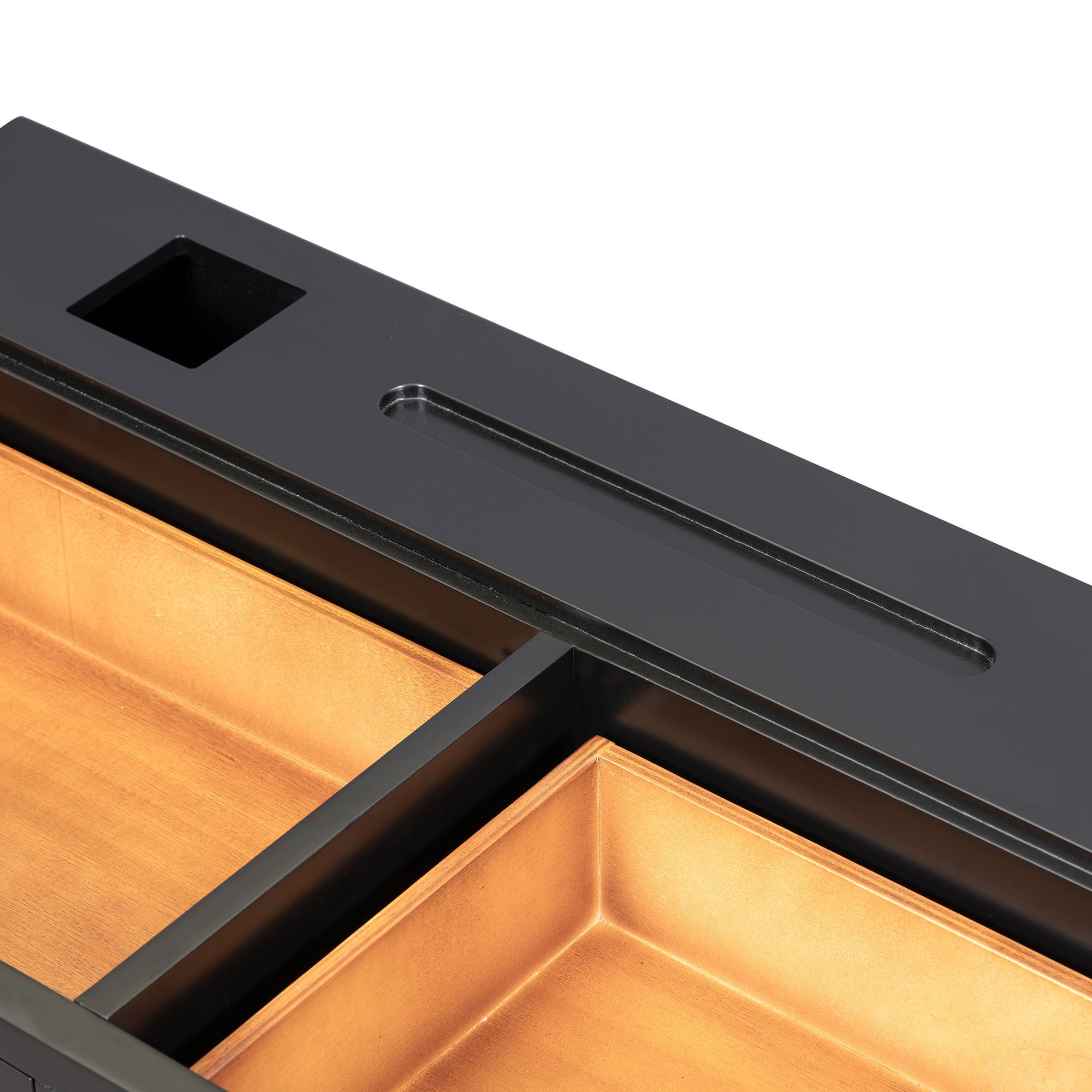 HAOYYE Floating Shelf With Drawer, Multi-Purpose Wall-Mounted Vanity Table, Sturdy Space-Saving Heavy Duty Design, Black And Gold Finish, Perfect For Bedroom, Bathroom, Or Salon
