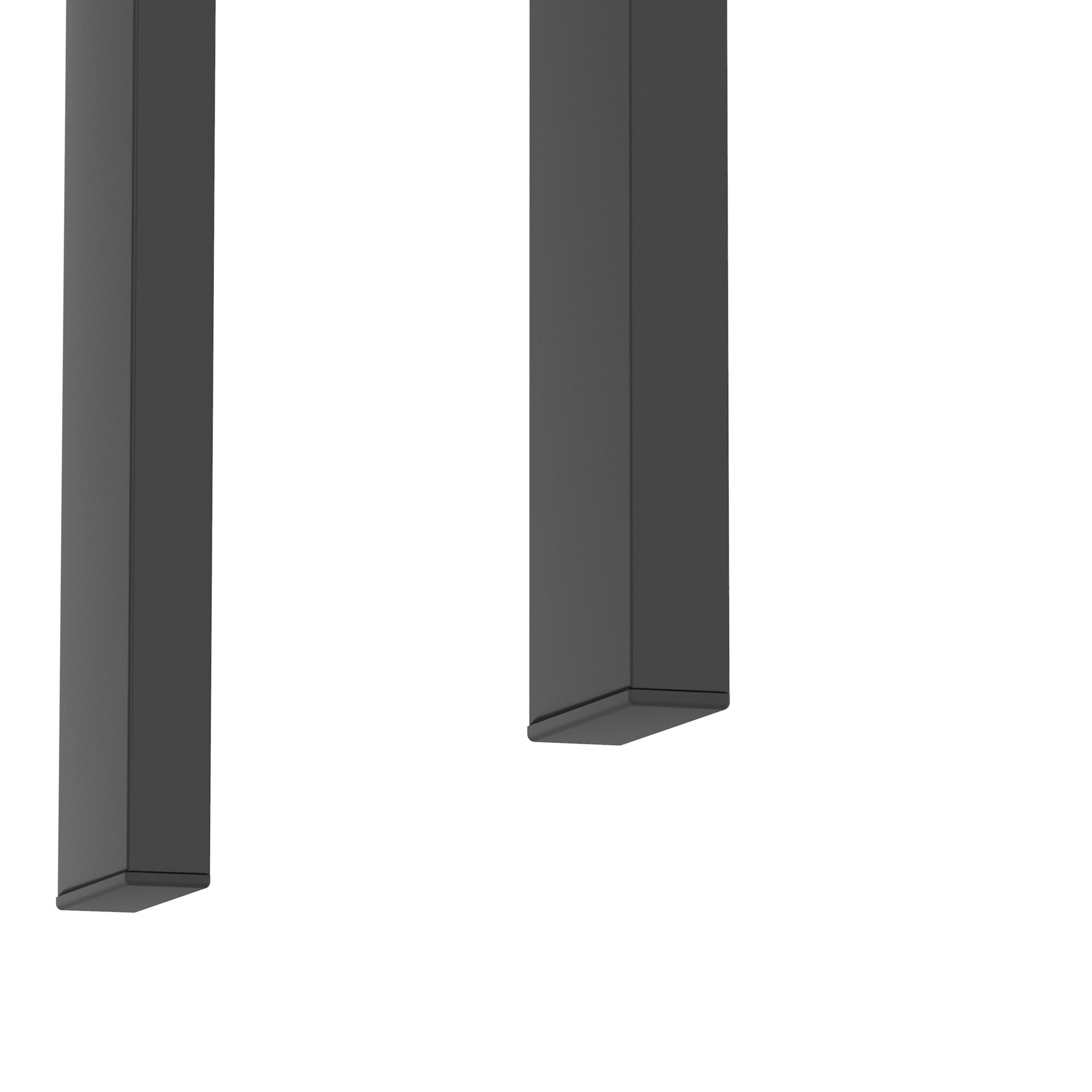 HAOYYE Set of 2, Modern Tempered Glass Tea Table Coffee Table End Table, Square Table for Living Room, Transparent/Black Sturdy Space-Saving Heavy Duty Modern Design Adults Dorm Room Easy Assembly