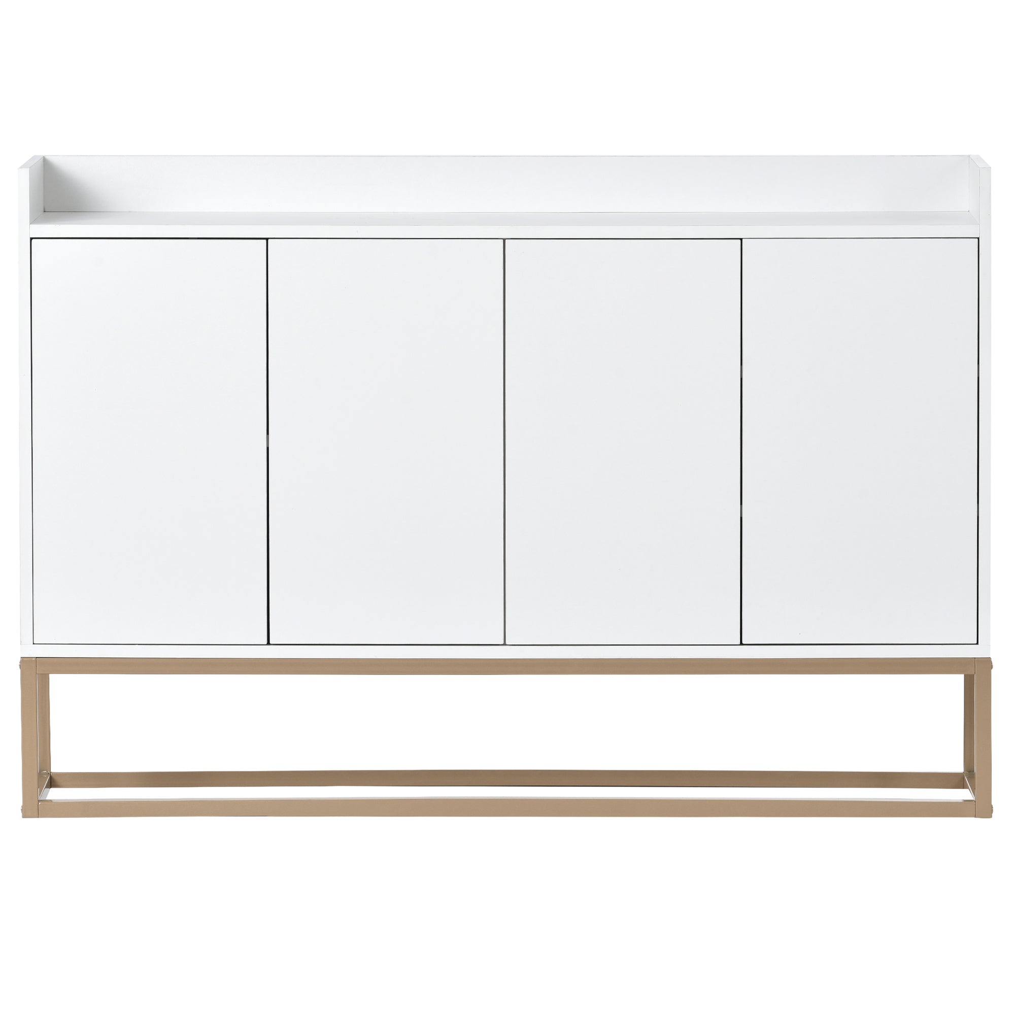 HAOYYE Modern Sideboard Elegant Buffet Cabinet with Large Storage Space for Dining Room, Entryway (White) Sturdy Space-Saving Heavy Duty Modern Design Adults Dorm Room Easy Assembly