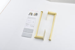 HAOYYE 2 Pack Paper Towel Holder Wall Mount, Brushed gold Paper Towel Holder Under Cabinet, Self Adhesive Paper Towel Holders, Kitchen Towel Holder for Kitchen Organization and Storage (12inch, 2 Pack)