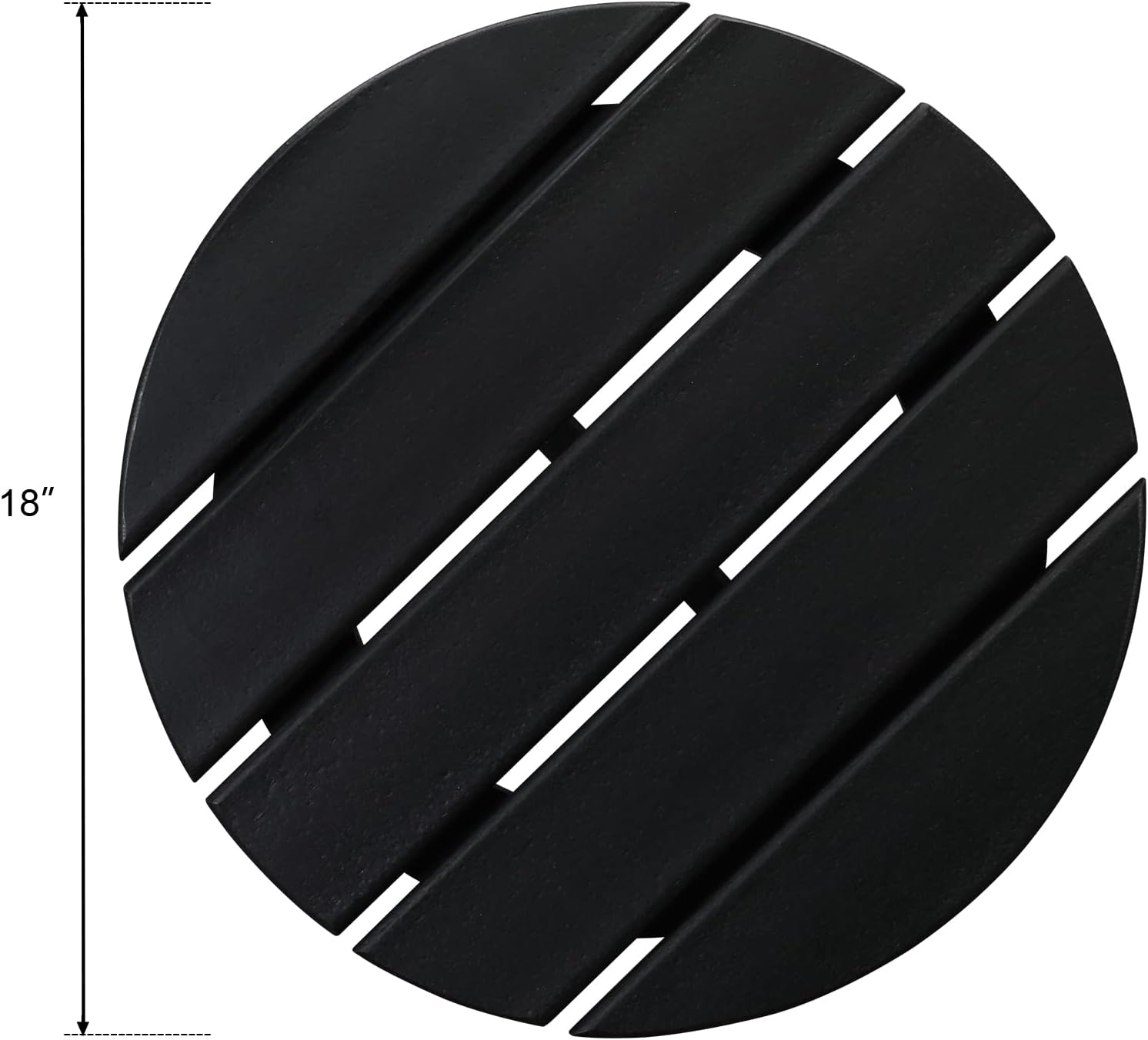 HAOYYE Single Layer Round HDPE Side Table, Durable and Lightweight Outdoor Table for Patios, Decks, and Gardens