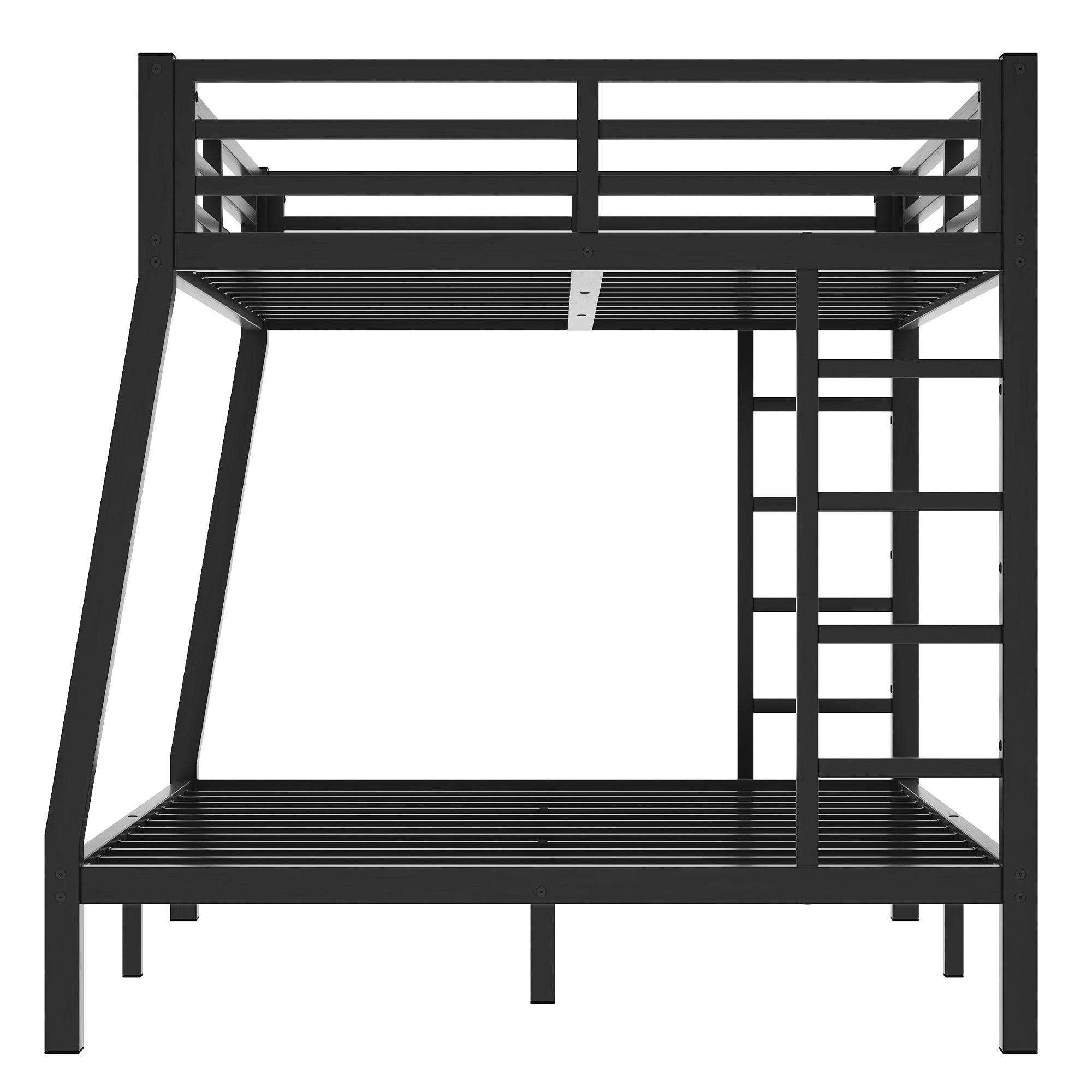 HAOYYE Metal Full XL over Queen Bunk Bed for Teens and Adults,Space-Saving/Noise Reduced/No Box Spring Needed, Old SKU W1307S00020 Sturdy Heavy Duty Modern Design Dorm Room Easy Assembly