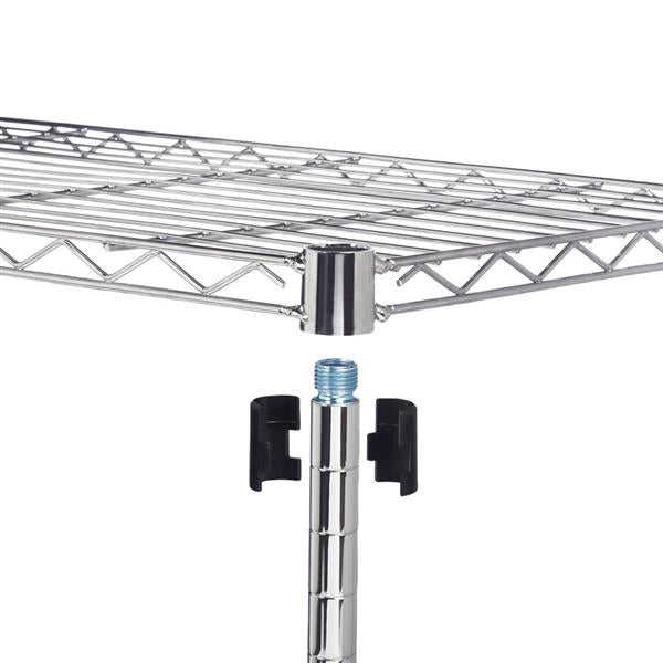 HAOYYE 5-Tier Wire Shelving Unit – Heavy-Duty Adjustable Metal Storage Shelves With Sturdy Steel Construction, Perfect For Garage, Kitchen, Pantry, And Office Organization, Durable And Space-Saving Design, Premium Quality Home Storage Solution