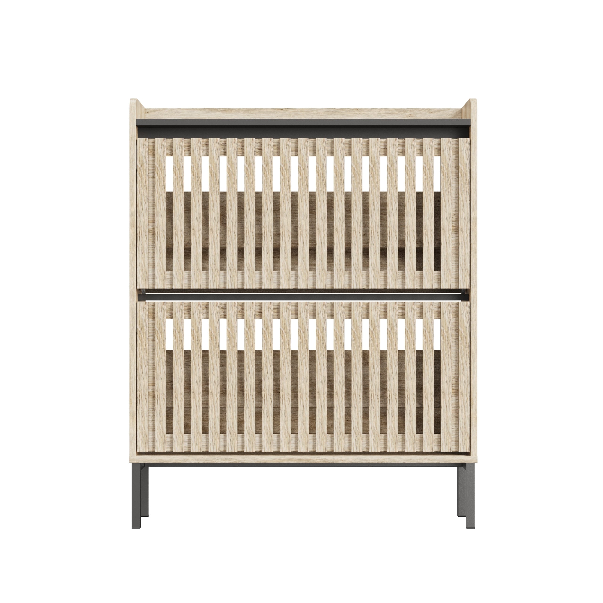 HAOYYE 2 Flip Shoe Cabinet,Multi-layer shoe rack,Modern Minimalist,storage cabinet, for entryway Sturdy Space-Saving Heavy Duty Modern Design Adults Dorm Room Easy Assembly Bedroom Furniture