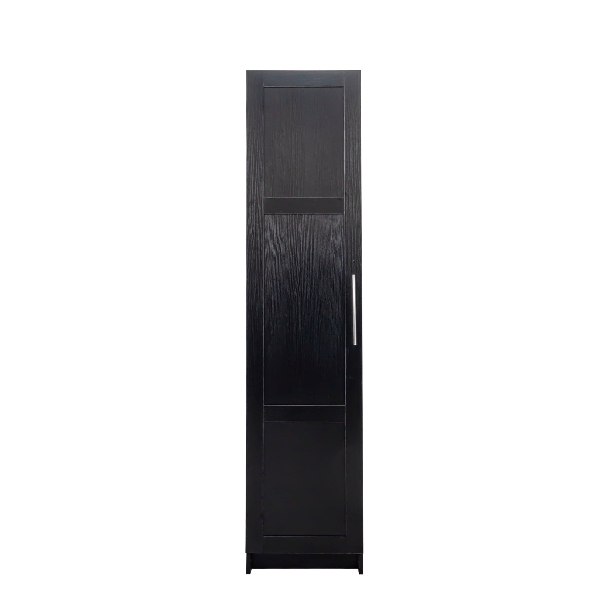 HAOYYE Stackable Wall Mounted Storage Cabinet, 15.75" D x 15.75" W x 70.87" H,black Sturdy Space-Saving Heavy Duty Modern Design Easy Assembly Durable Stylish Home Furniture Versatile