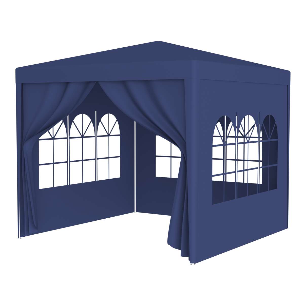 HAOYYE 10x10ft Party Tent Outdoor Heavy Duty Gazebo with 4 Removable Sidewalls Blue Waterproof Wedding Canopy Event Shelter for Backyard Patio Garden Camping BBQ Housewarming Baby Shower Portable Pop Up Sun Shade Pavilion