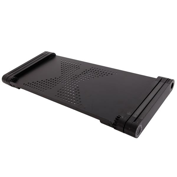 HAOYYE 48 x 26cm Portable Folding Table for Home Use, Assembled Black Table, Compact and Lightweight Design, Soft Cozy Surface, Premium Quality, Multi-Function, Decorative, Comfortable, Perfect for Home, Office, and Travel