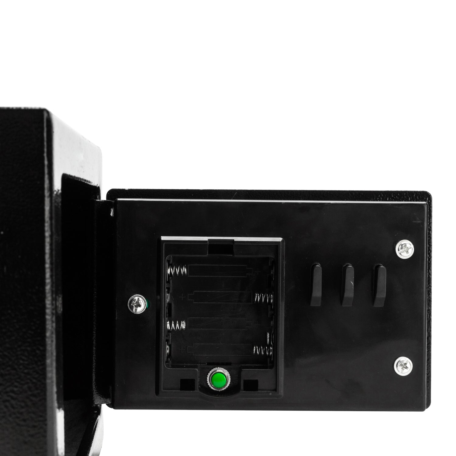 HAOYYE Mini Wall-In Style Electronic Code Steel Safe Box With Metal Construction Secure Lock Black Durable Compact Home And Office Security Case