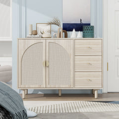HAOYYE 2 Door 3 Drawer Storage Cabinet for Bedroom, Living Room, or Study, Sturdy Space-Saving Design, Heavy Duty Construction, Easy Assembly, Durable and Stylish Home Furniture, Versatile for Any Room