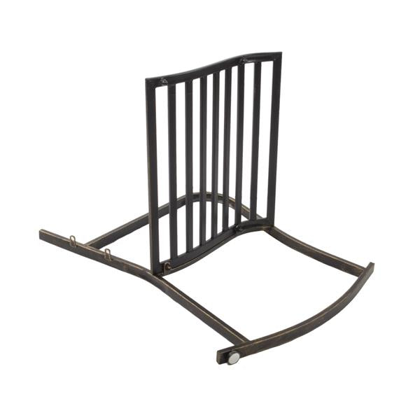 HAOYYE Outdoor Flat Tube Single Rocking Chair, Durable and Stylish Design for Gardens, Patios, and Backyards