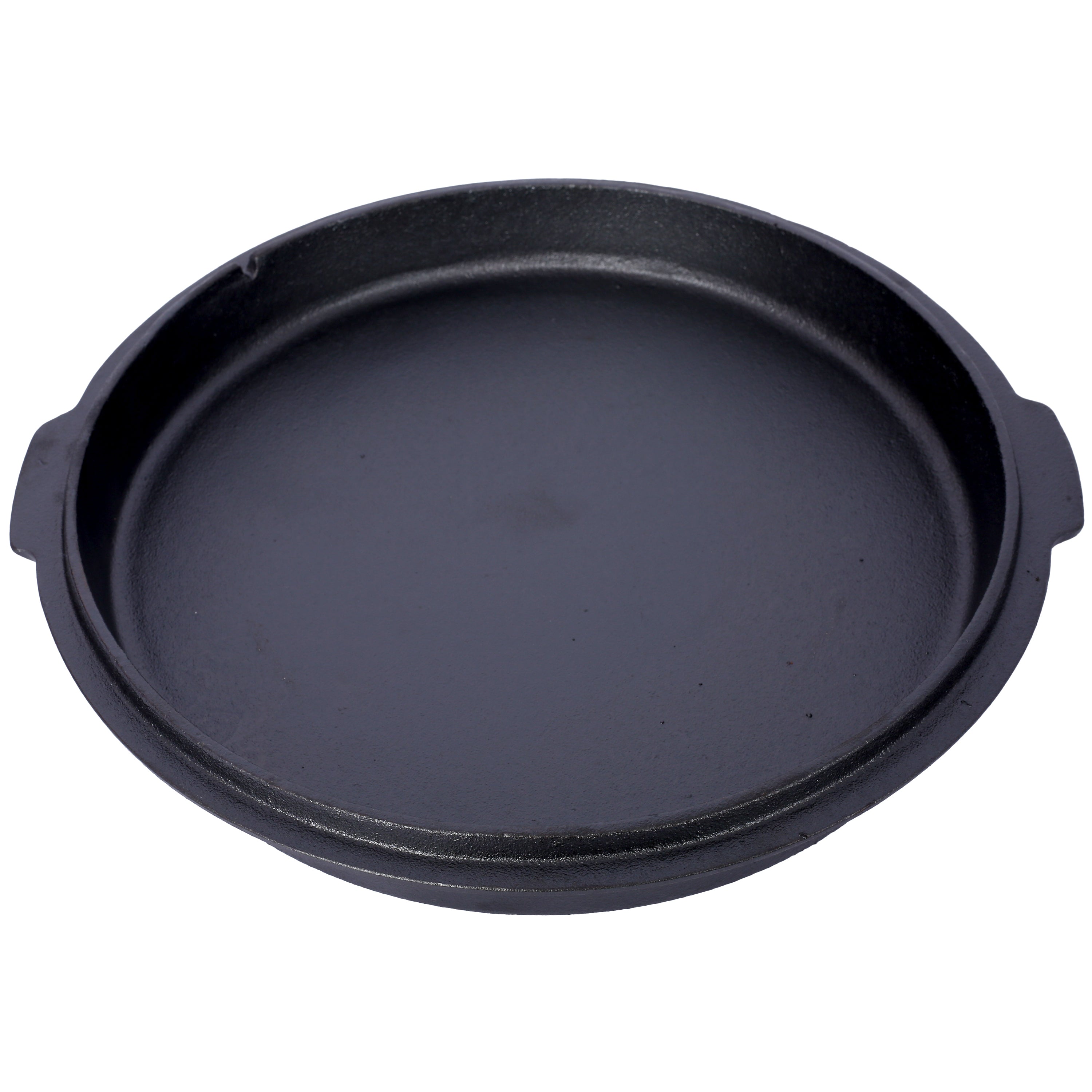 HAOYYE pre-Seasoned Cast Iron Dutch Oven With Skillet Lid, Outdoor Camping Deep Pot for Camping Fireplace Cooking BBQ Baking Campfire, Leg Base, 4.5 Quart Sturdy Space-Saving Heavy Duty Modern Design