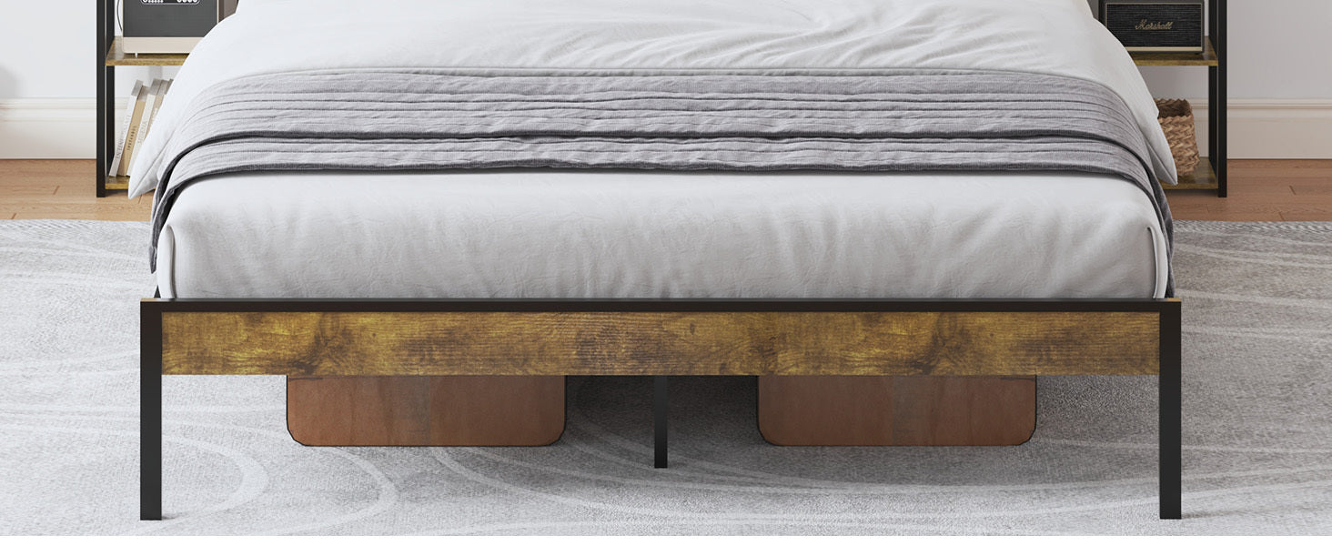 HAOYYE Queen Bed Frame with Storage, Platform Bed Queen Size with LED Lights and Charging Station, Dark gray velvet Headboard with Bookcase Shelves, No Box Spring Needed, Noise Free Sturdy Space-Saving