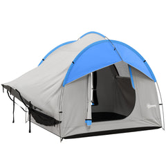 HAOYYE 7.84 x 6.89 ft SUV Tent Waterproof Truck Tailgate Tent with 3 Doors and Mesh Window for 5-6 Person Camping Travel, Car Camping Tent for SUV Hatchback Minivan Outdoor