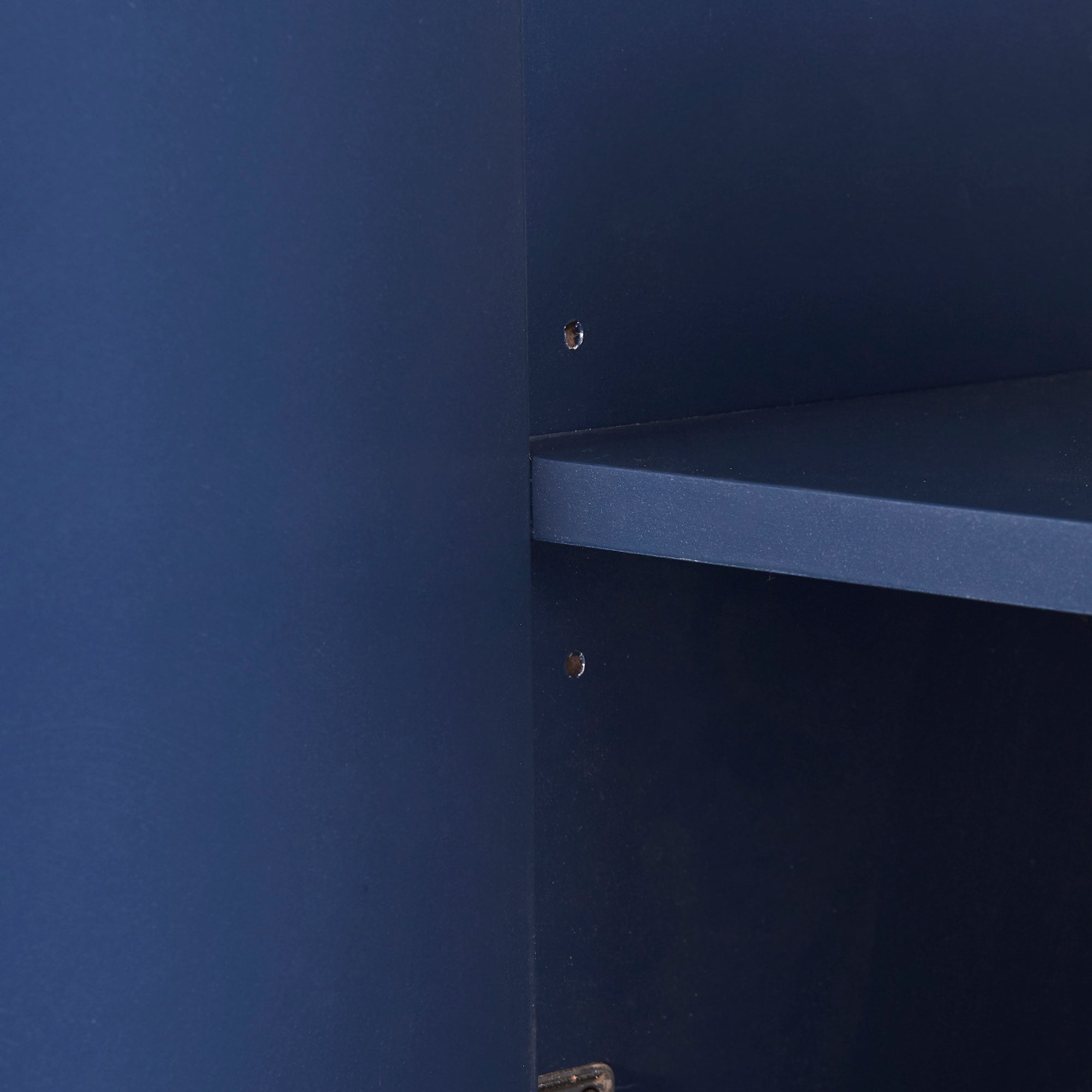 HAOYYE Modern Sideboard Elegant Buffet Cabinet with Large Storage Space for Dining Room, Entryway (Navy) Sturdy Space-Saving Heavy Duty Modern Design Adults Dorm Room Easy Assembly