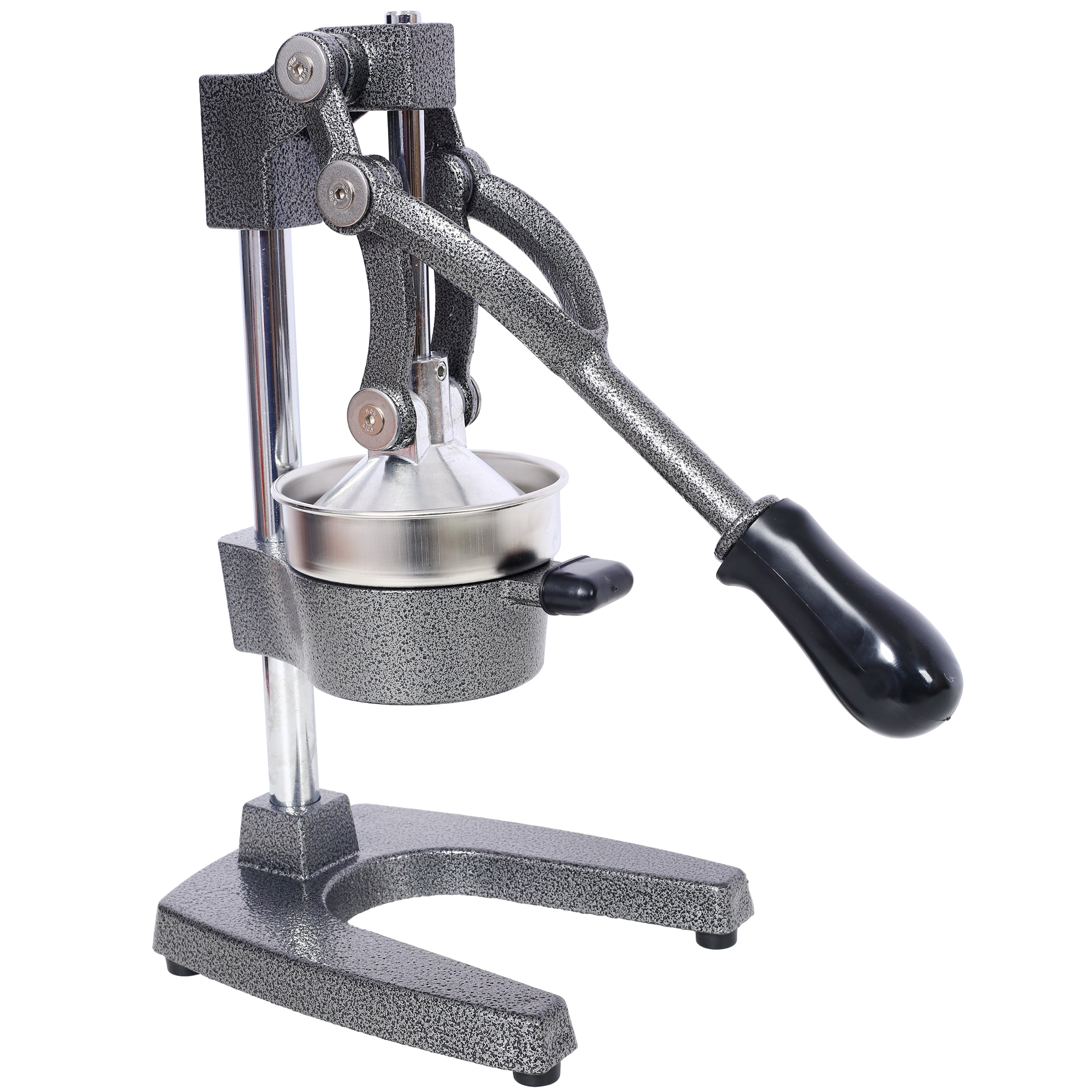 HAOYYE Cast Iron Citrus Juicer , Extra-Large Commercial Grade Manual Hand Press , Heavy Duty Countertop Squeezer for Fresh Orange Juice ,grey color Sturdy Space-Saving Modern Design Adults Dorm Room