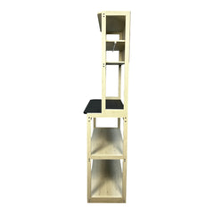 Haoyye 5-Tier Bakers Rack with Storage, Kitchen Shelving Unit for Coffee Bar, Microwave Stand, and Pantry Organization, Modern Freestanding Utility Rack for Home or Dorm Use, Durable Space-Saving Design, Easy Assembly and Multi-Purpose Functionality