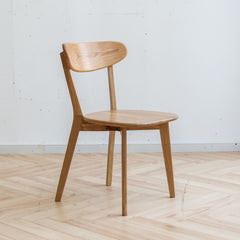 HAOYYE Dining chair wooden FAS grade oak natural wood made in North America 100% dirt-free wood chair solid chair table chair wooden living room chair simple and natural Sturdy Space-Saving