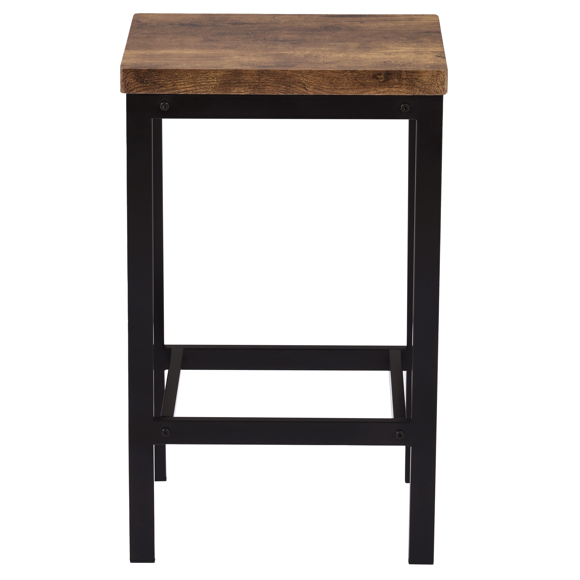 HAOYYE Counter Height Extra Long Dining Table Set with 3 Stools Pub Kitchen Set Side Table with Footrest,Brown Sturdy Space-Saving Heavy Duty Modern Design Adults Dorm Room Easy Assembly
