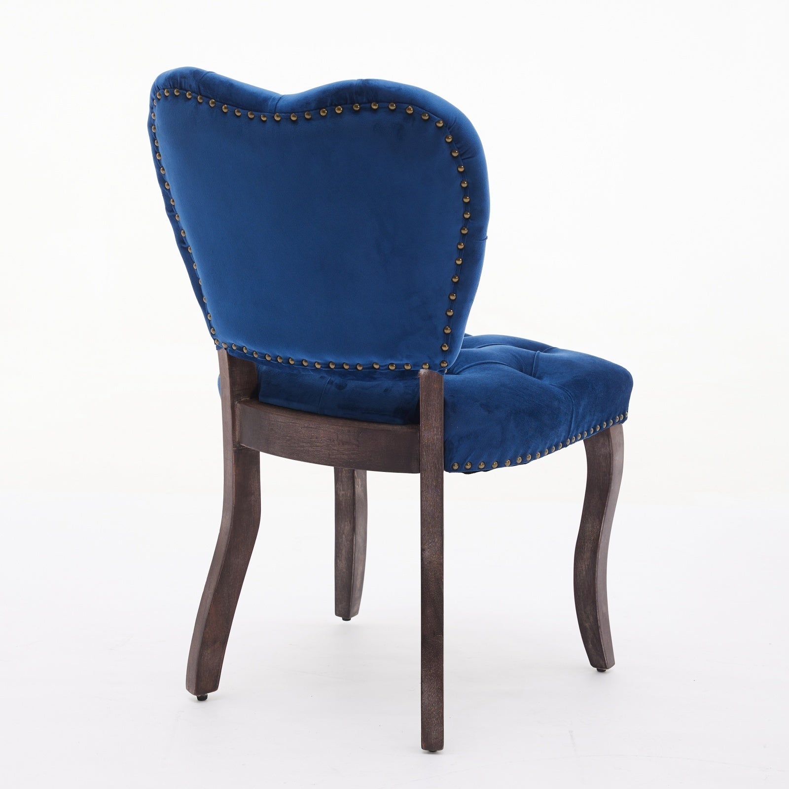 HAOYYE French Vintage Tufted Upholstered Fabric Dining Chair,Set of 2,Blue,SW1869BL Sturdy Space-Saving Heavy Duty Modern Design Easy Assembly Durable Stylish Home Furniture Versatile