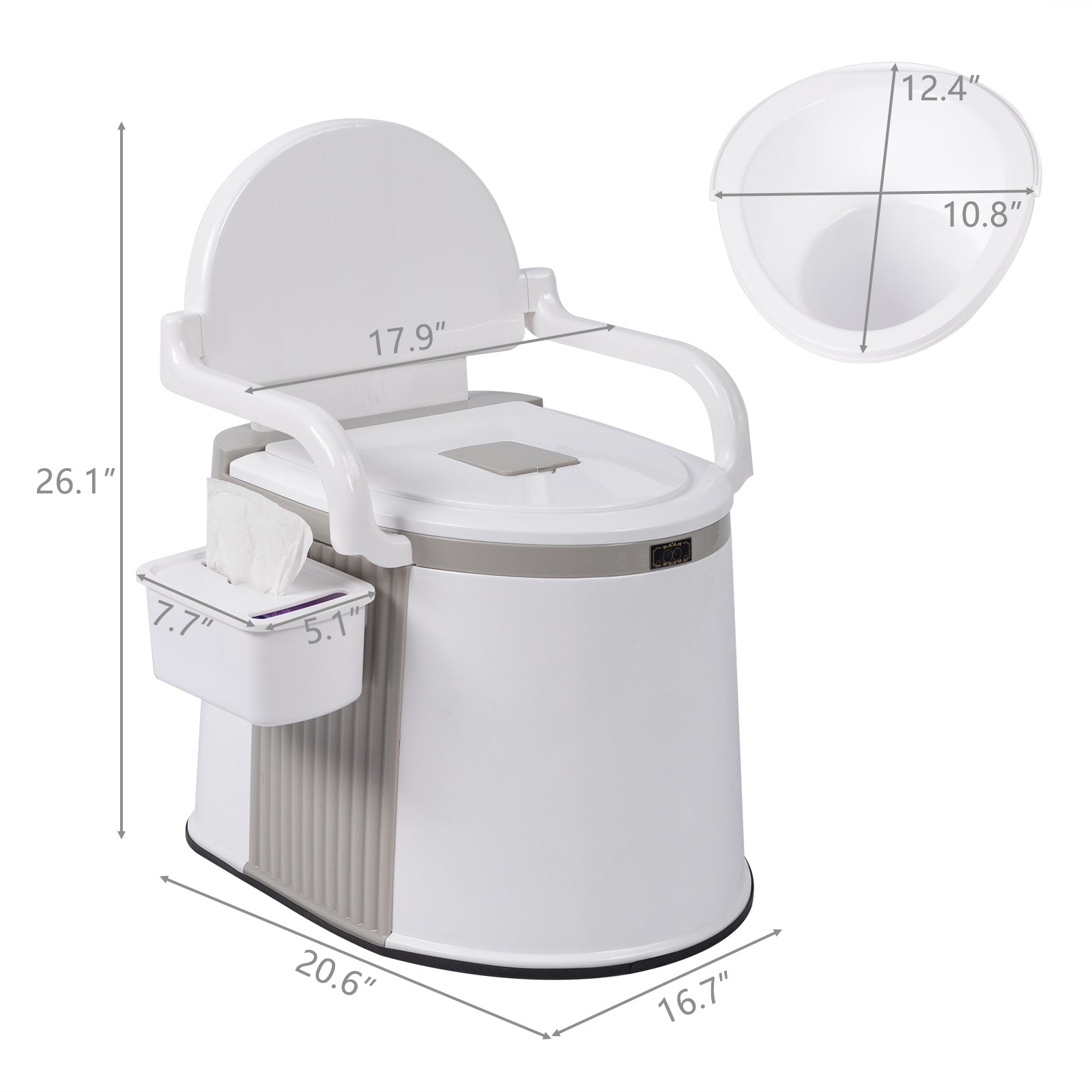 HAOYYE Portable Outdoor Toilet, Compact Travel Toilet for Camping, Hiking, Fishing, and RV Self-Driving, Easy to Use with 5-Gallon Bucket and Anti-Slip Features, Convenient for Outdoor Adventures