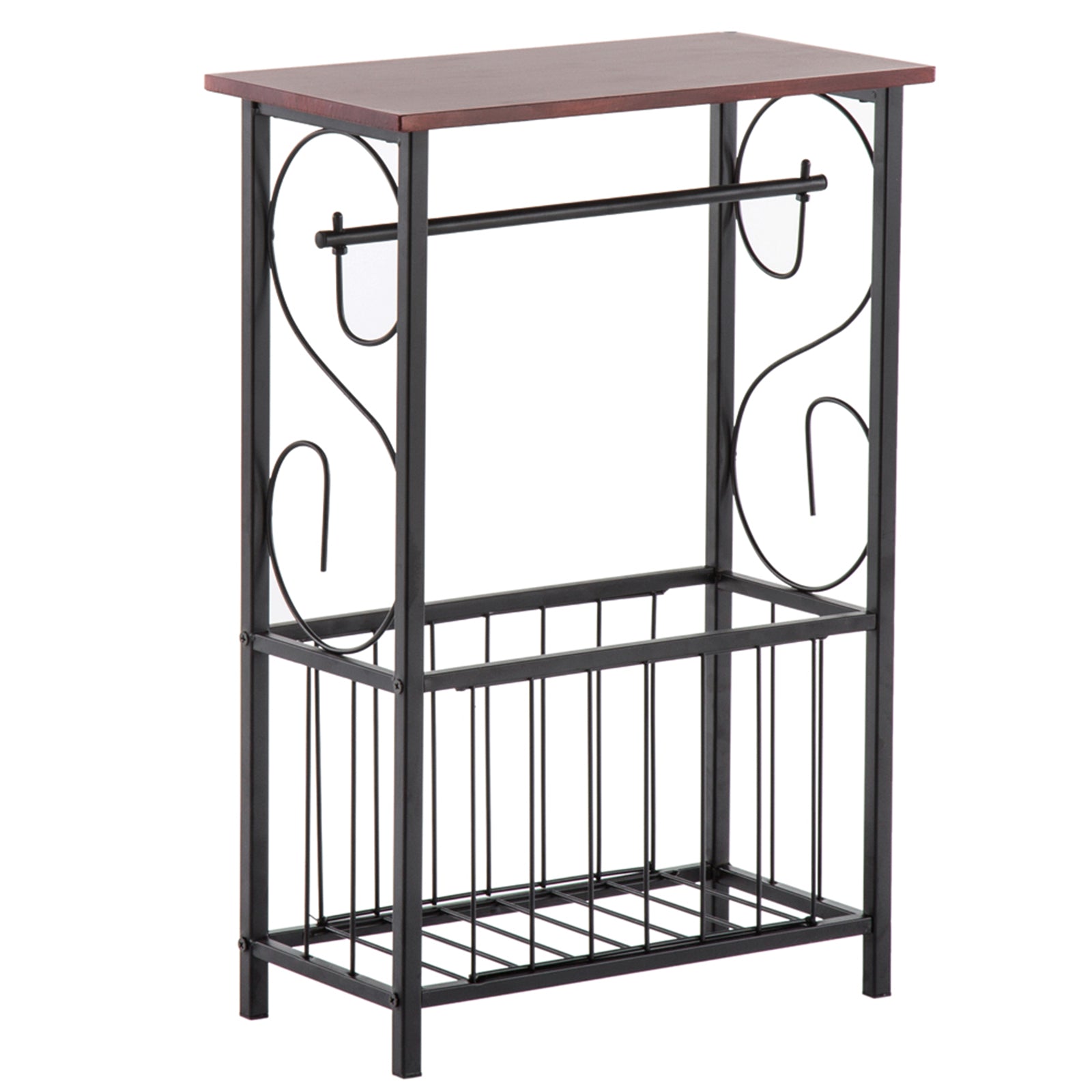 HAOYYE Multifunctional Bathroom Table, Indoor Side Table or Coffee Table with Soft Cozy Warm Flannel Fleece, Premium Quality Decorative Home Decor, Comfortable and Unique Design for Living Room, Bedroom, or Bathroom