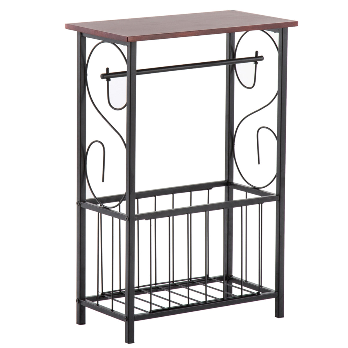 HAOYYE Multifunctional Bathroom Table, Indoor Side Table or Coffee Table with Soft Cozy Warm Flannel Fleece, Premium Quality Decorative Home Decor, Comfortable and Unique Design for Living Room, Bedroom, or Bathroom
