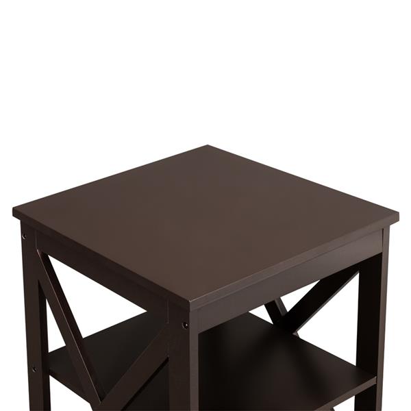 HAOYYE Double Cross Edge Coffee Table, Modern Luxury Home Decor, Soft Cozy Warm Flannel Fleece, Premium Quality Decorative Table, Unique Design, Stylish Living Room Furniture, Comfortable and Functional for Home Use