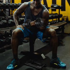 HAOYYE Adjustable Dumbbell Set Durable Steel and Plastic Design with Easy Weight Adjustment for Home Gym Strength Training Fitness Exercise Workouts for Men and Women