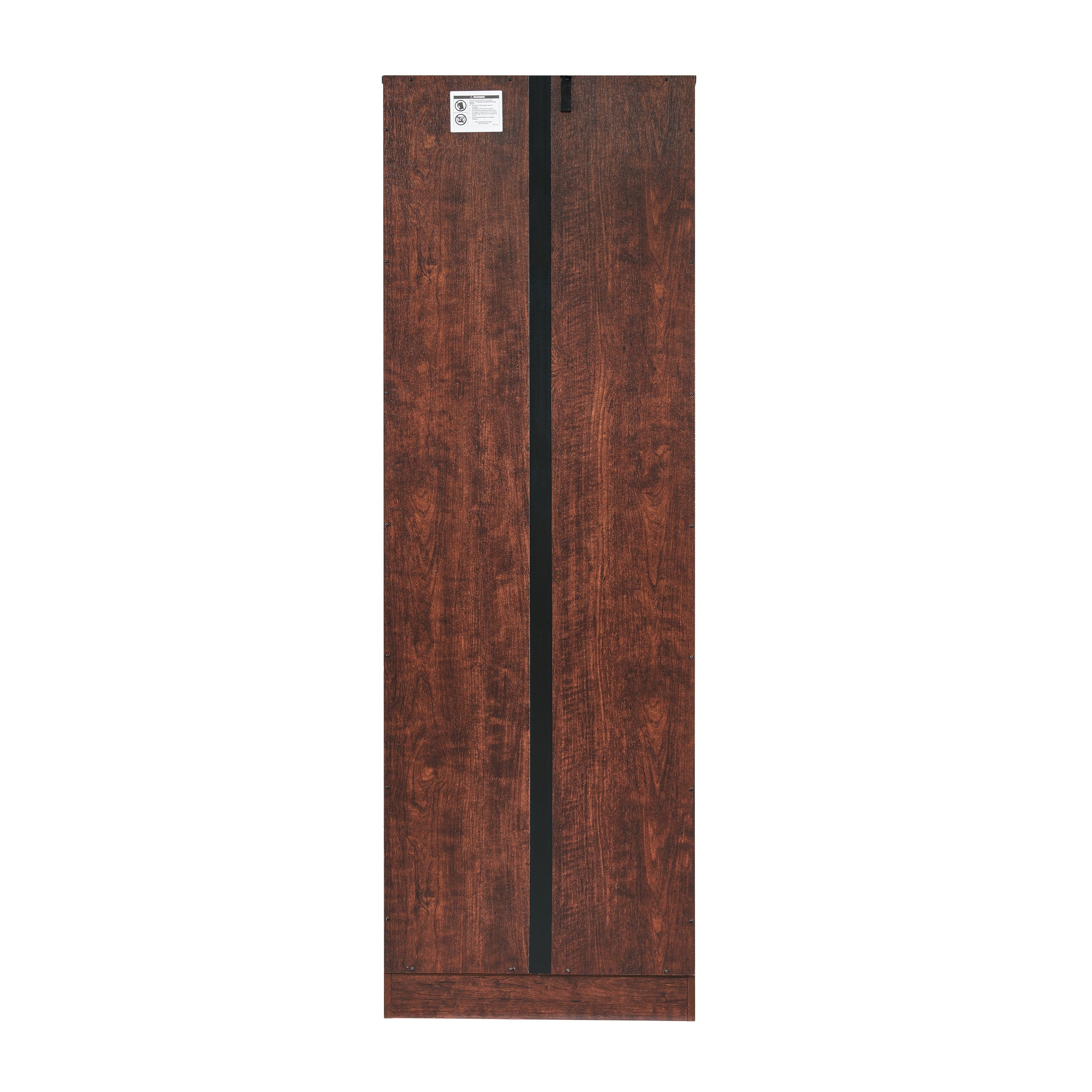 HAOYYE Tall Storage Cabinet with 8 Doors and 4 Shelves, Wall Storage Cabinet for Living Room, Kitchen, Office, Bedroom, Bathroom, Walnut Sturdy Space-Saving Heavy Duty Modern Design Adults Dorm Room