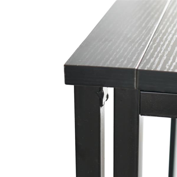 HAOYYE Simple Collapsible Computer Desk Black Sturdy Design Durable Modern Home Organizer Storage Solution Practical Stylish Space-Saving Desk for Living Room and Bedroom