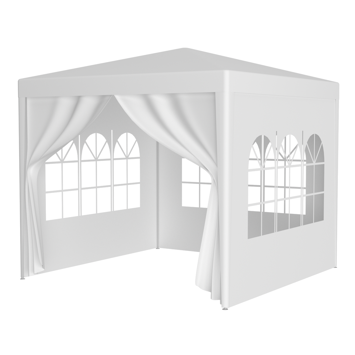 HAOYYE 10x10ft Party Tent Outdoor Heavy Duty Wedding Canopy with 4 Removable Sidewalls Waterproof Pop Up Gazebo Event Shelter for Patio Backyard Garden BBQ Camping Housewarming Baby Shower Sun Shade Pavilion Easy Setup