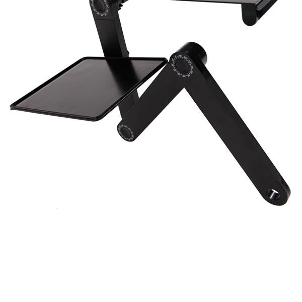 HAOYYE 48 x 26cm Portable Folding Table for Home Use, Assembled Black Table, Compact and Lightweight Design, Soft Cozy Surface, Premium Quality, Multi-Function, Decorative, Comfortable, Perfect for Home, Office, and Travel