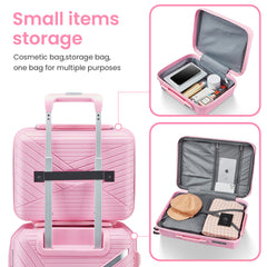 HAOYYE Luggage Sets 4 Piece(14/20/24/28), Expandable Lightweight Suitcase with 4 Double 360 Degrees Mute Spinner Wheels PP Materials Durable TSA Lock Travel Luggage Sturdy Space-Saving Heavy Duty Adults