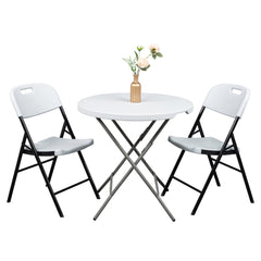 HAOYYE 4pcs Garden Plastic Folding Chairs, Lightweight and Durable Outdoor Folding Chairs, Perfect for Patio, Garden, Events, and Outdoor Gatherings, Easy to Store and Transport, Ideal for Extra Seating