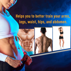 HAOYYE Blue Black Exercise Trampoline Sturdy Steel Frame with Adjustable Handlebar Foldable Fitness Rebounder for Home Gym Indoor Outdoor Cardio Workouts and Strength Training