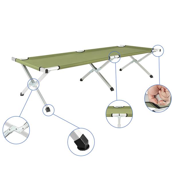HAOYYE Portable Folding Camping Cot with Carrying Bag,  Lightweight and Durable Folding Bed for Outdoor Camping, Hiking, Travel, and Relaxation
