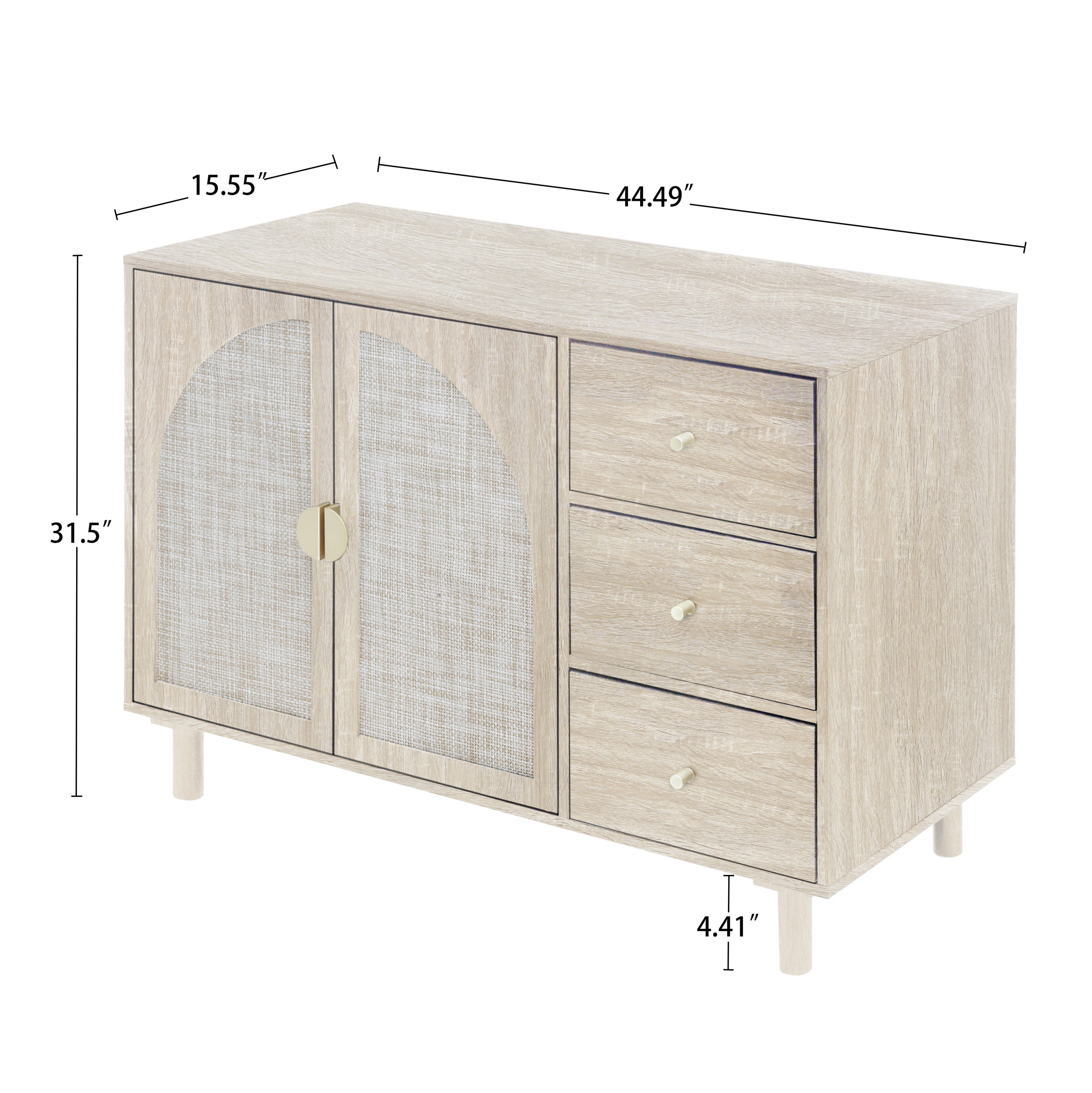 HAOYYE 2 Door 3 Drawer Storage Cabinet for Bedroom, Living Room, or Study, Sturdy Space-Saving Design, Heavy Duty Construction, Easy Assembly, Durable and Stylish Home Furniture, Versatile for Any Room