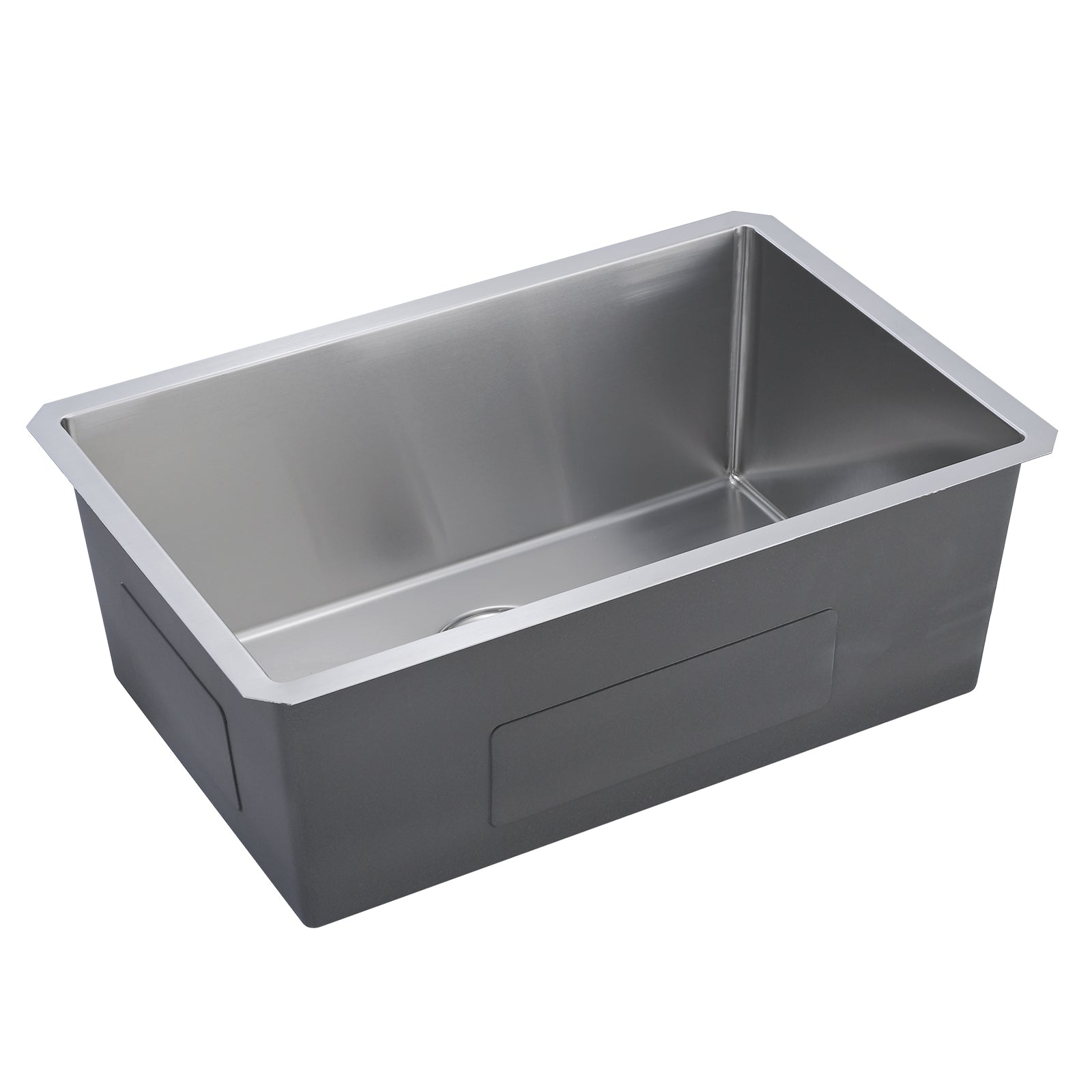 HAOYYE 27" L X 18" W Undermount Single Bowl 16 Gauge 304 Stainless Steel Kitchen Sink (Sink Only) Sturdy Space-Saving Heavy Duty Modern Design Adults Dorm Room Easy Assembly Bedroom Furniture