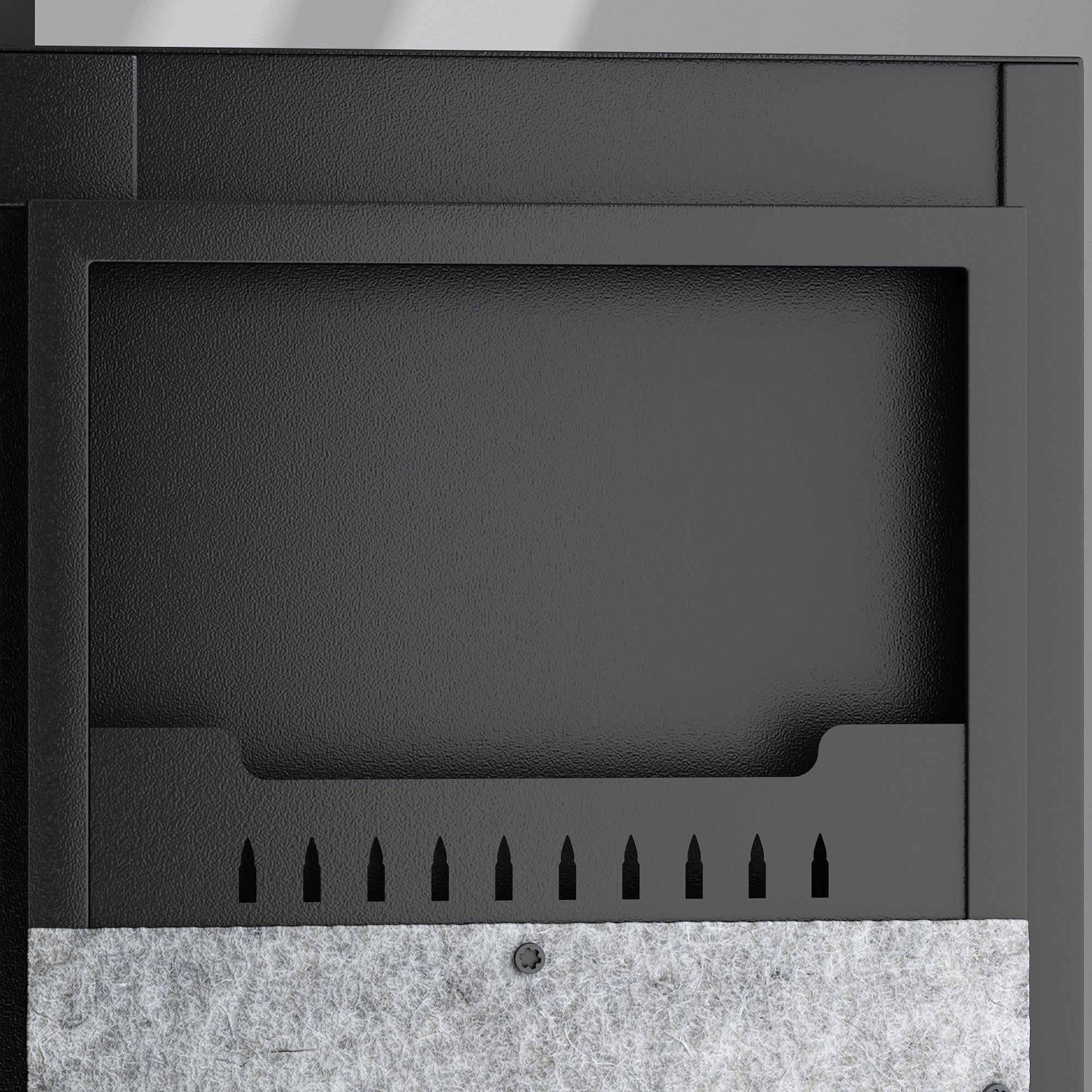 Haoyye Large Gun Safe Cabinet With 3 Pistol Pouches, Heavy Duty Biometric Fingerprint Lock, Rifle Gun Safe With Adjustable Stand, Detachable Structure For Rifles And Shotguns, Secure Gun Money Storage Cabinet