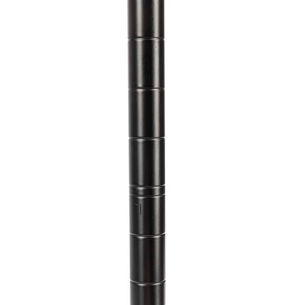 HAOYYE 2-Tier Rod Closet Organizer Garment Rack with Storage Shelf and Side Hooks, Portable Clothes Hanging Rack for Bedroom Entryway Apartment, Heavy Duty Metal Frame Wardrobe Organizer in Black
