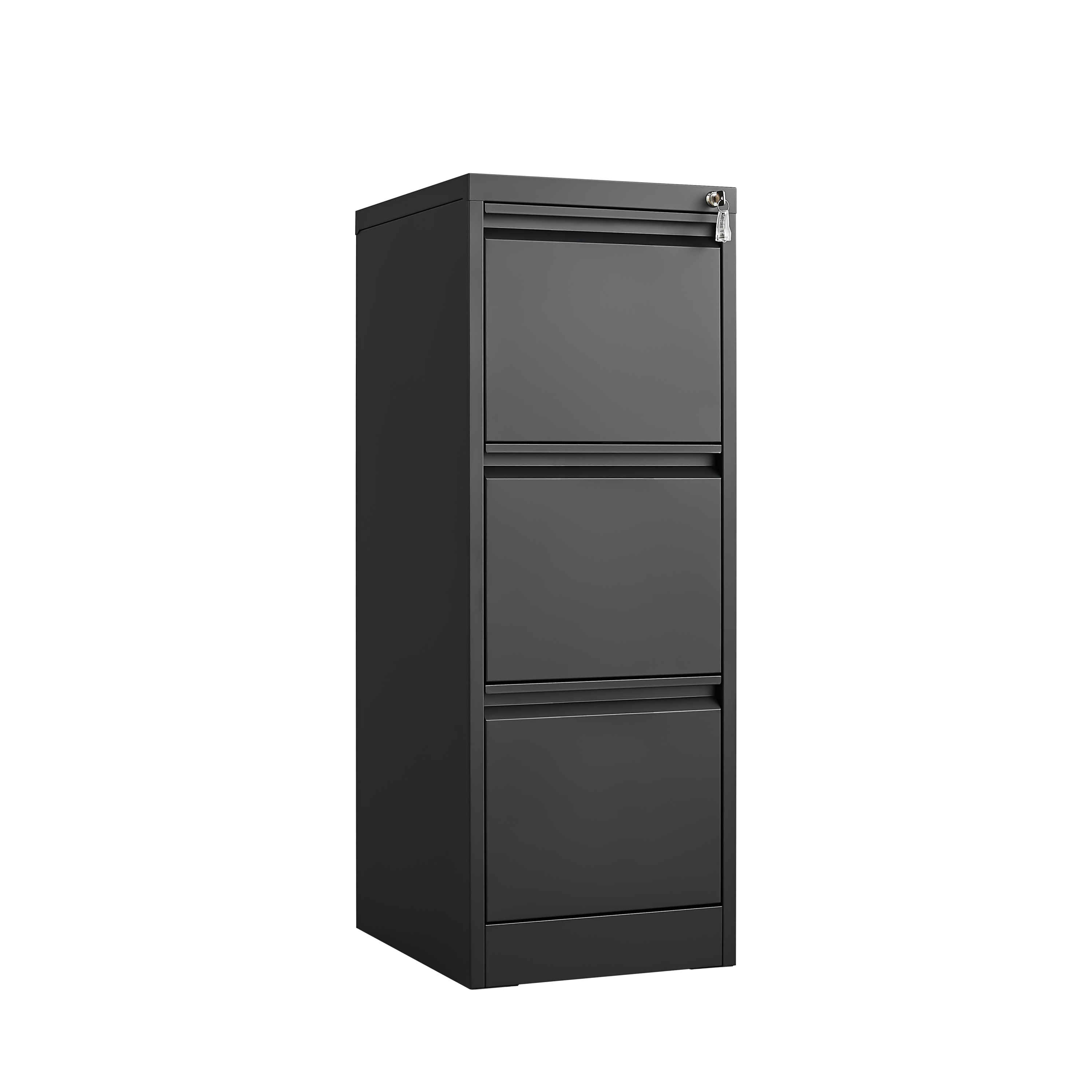 HAOYYE 3-Drawer Metal File Cabinet with Lock, Vertical Filing Cabinet for Home Office, Organizer Storage Cabinet for Letter, A4, and Legal Size Files, Sturdy Space-Saving Heavy Duty Design for Adults