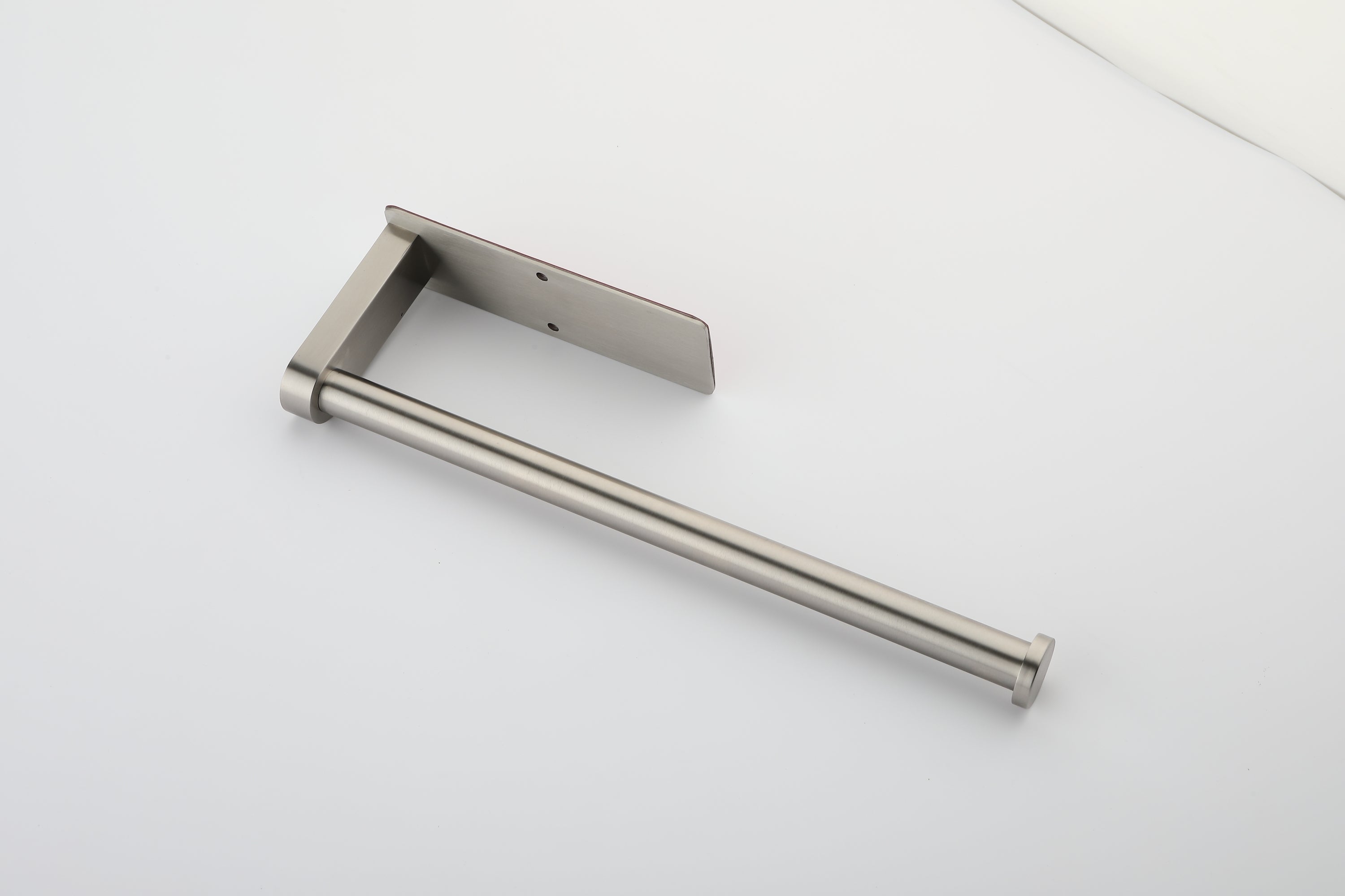 Haoyye Paper Towel Holder 2 Pack, 12 Inch Stainless Steel Under Cabinet Mount with Self-Adhesive or Screws, Space-Saving Paper Towel Rack for Kitchen, Bathroom, or Wall Use, Rustproof and Heavy Duty Towel Bar for Rolls or Wraps
