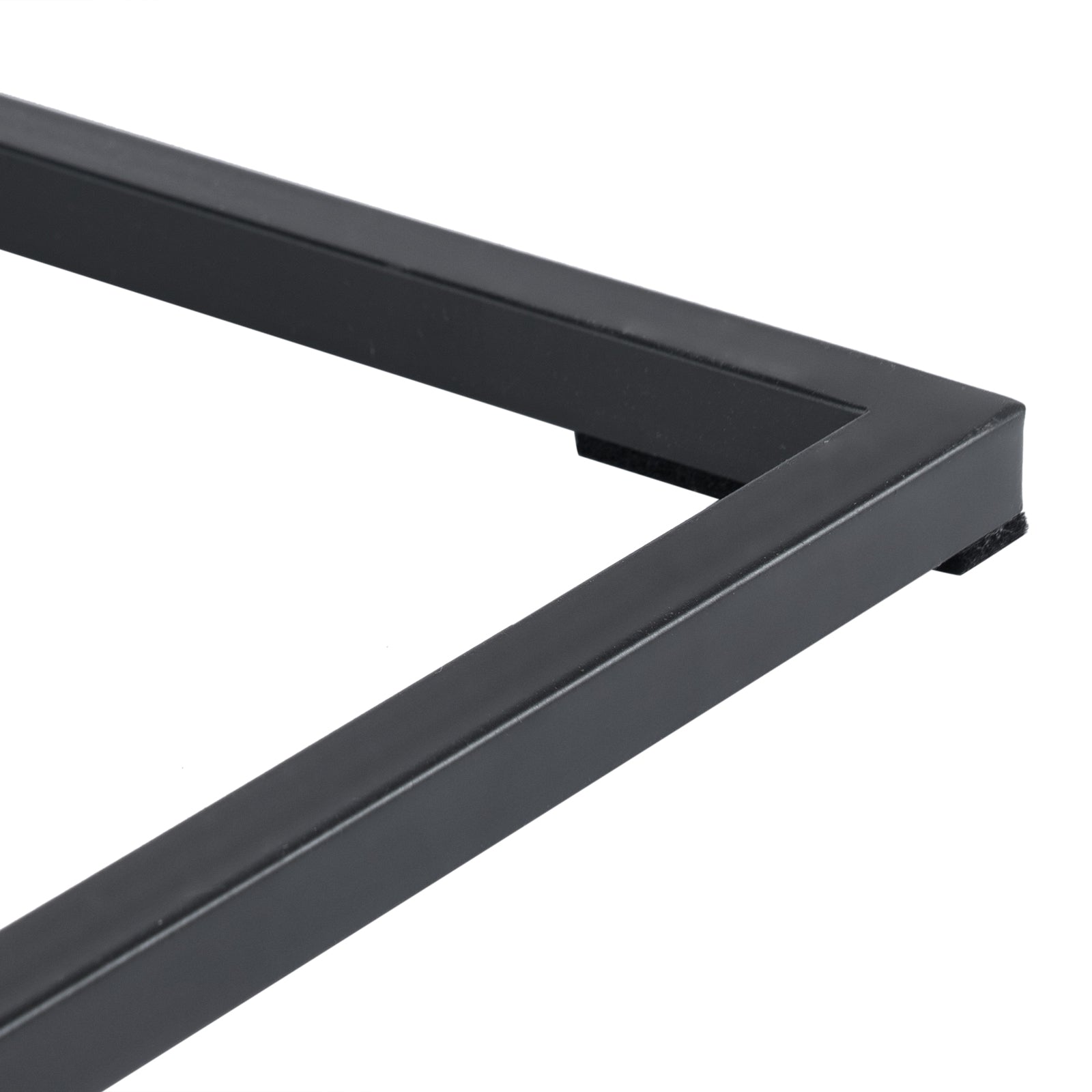 HAOYYE C-Type Single Layer MDF Iron Rectangle Side Table with Triamine Grey Finish and Black Spray Coating, Modern Design for Living Room, Bedroom, Office, and Home Décor – Premium Quality, Comfortable, and Stylish Furniture Piece