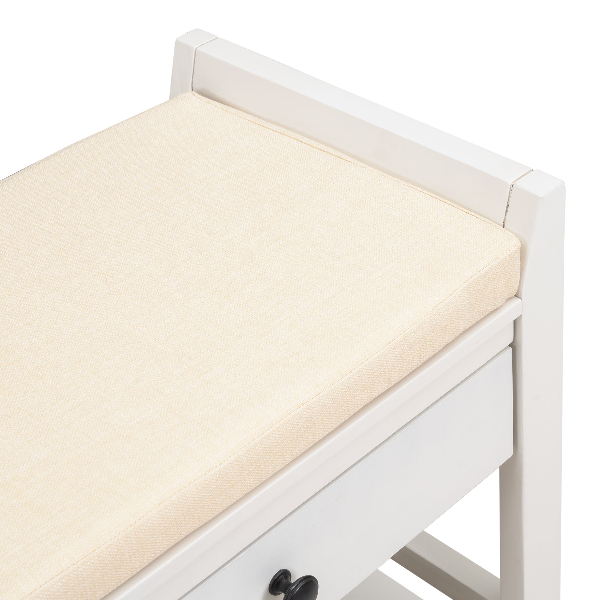 HAOYYE Shoe Rack Bench with Cushioned Seat and Storage Drawers, Versatile White Entryway Storage Bench, Sturdy Space-Saving Design, Heavy Duty Construction, Easy Assembly, Durable Stylish Home Furniture