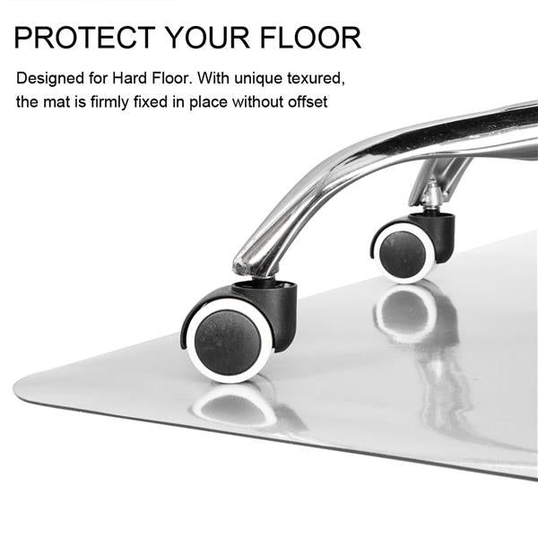 HAOYYE PVC Chair Mat, Rectangular Floor Protector, Durable Space-Saving Solution for Office and Home, Premium Quality, Non-Slip Design for Hardwood, Carpet, and Tile Floors, Stylish and Functional Protection.