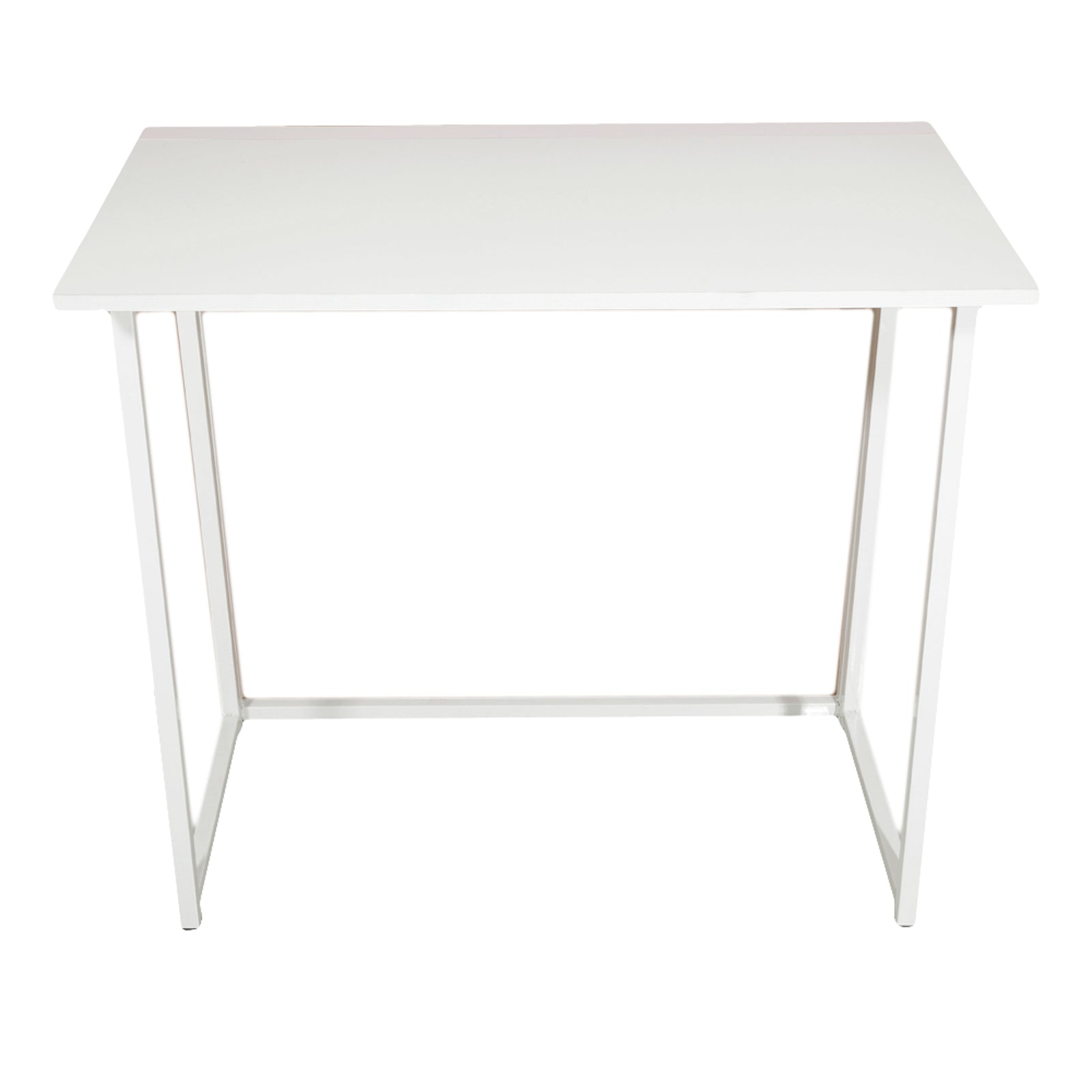 HAOYYE White Collapsible Computer Desk, Sturdy And Durable Design, Multifunctional Modern Home Office Desk, Space-Saving Storage Solution, Stylish And Practical Foldable Desk For Living Room, Bedroom, Or Study, Perfect For Work And Organization
